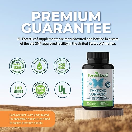 Thyroid Support for Women and Men with Iodine - Energy, 60 Vegetarian ForestLeaf buy supplements canada