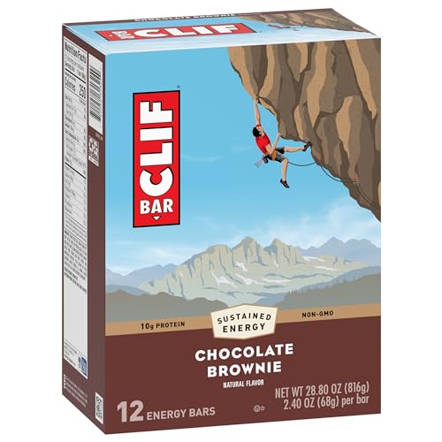 CLIF BAR - Chocolate Brownie Flavor - Made with Organic Oats - Non-GMO Clif Bar buy supplements canada