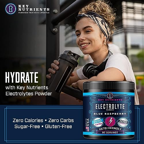 KEY NUTRIENTS Multivitamin Electrolytes Powder No Sugar - Tempting Blue Raspberry KEY NUTRIENTS buy supplements canada