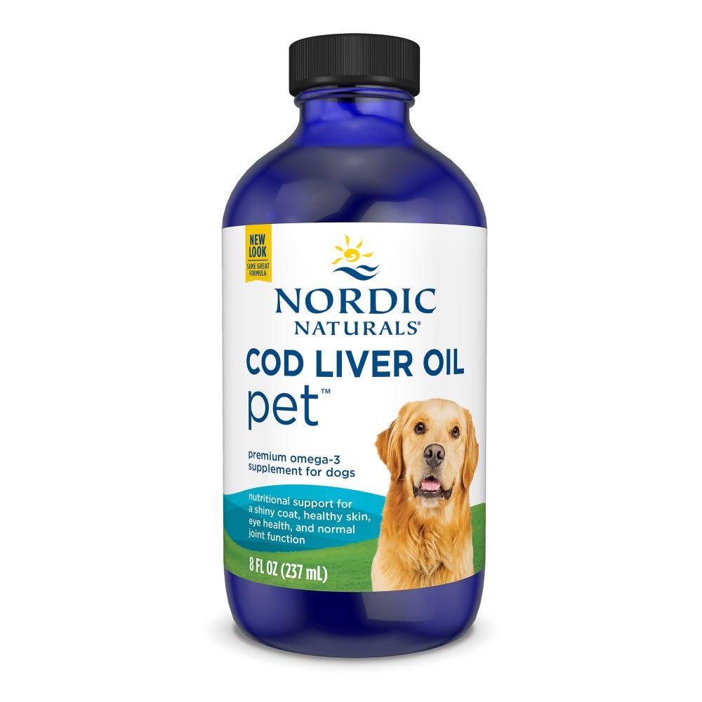 Nordic Naturals Omega-3 Pet Bundle - 2 oz Omega-3 Fish Oil for Small Dogs & Cats, 8 oz Pet Cod Liver Oil Promotes Heart, Skin, Coat, & Immune Health Nordic Naturals buy supplements canada