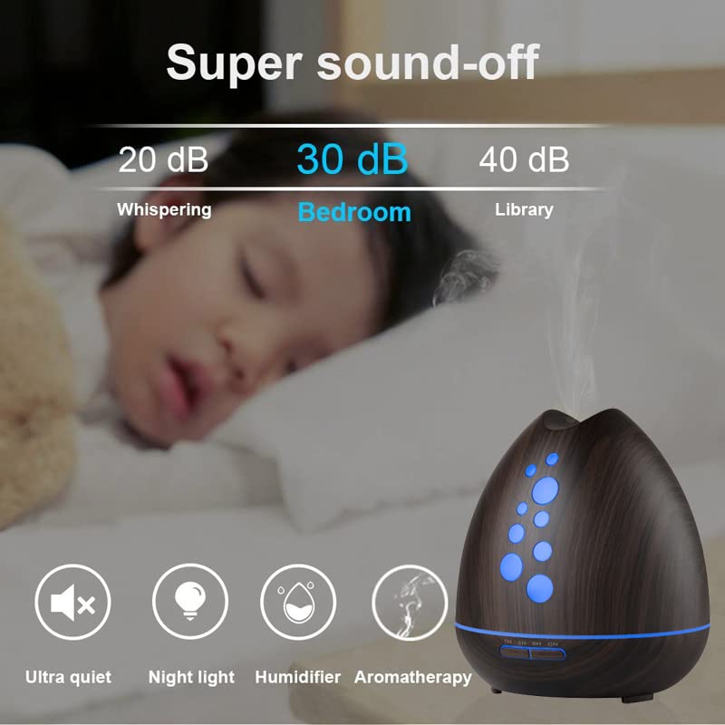 TGE Unique 400ML Essential Oil Diffuser for Essential Oils Bluetooth Music Speaker with Remote 7 Color LED Generic buy supplements canada