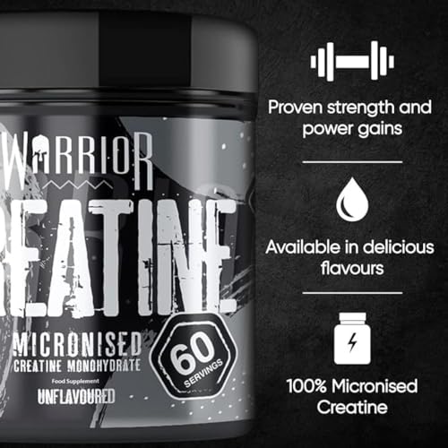 Warrior Creatine Monohydrate Powder – 300g – Micronised for Easy Mixing Warrior buy supplements canada