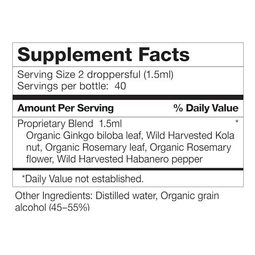 Brain Formula 2 oz. - Vegan and Wild-Harvested | Stimulates Circulation and and Improved Dr. Schulze's buy supplements canada