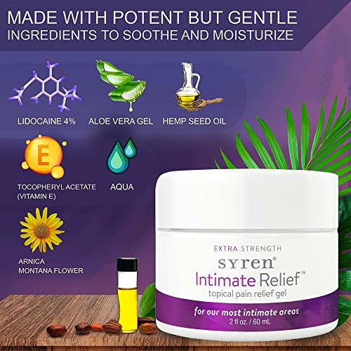 Syren Intimate Relief - Intimate Pain Relieving Gel - Relieves Vulva Pain, Throbbing, Spasms, Vaginal Dryness SYREN buy supplements canada