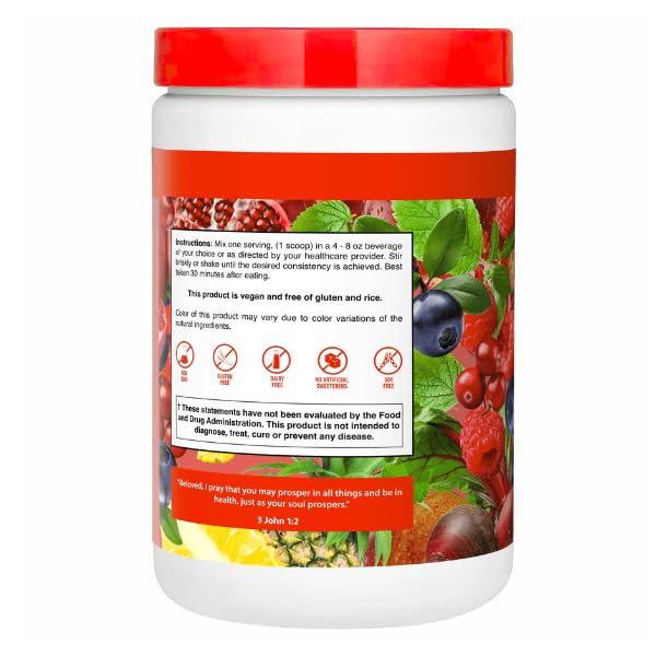 Dr. Colbert, MD Organic Red Supremefood | Berry Flavored Blend | by Divine Health | 10 Organic Fruits | Probiotics | Enzymes | Herbs | Fiber | Antioxidants | Non-GMO | 30 Day Supply | 180g Divine Health buy supplements canada