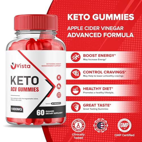 (2 Pack) Vista Keto Acv Gummies - Official Formula, Vegan - Vista Keto + Acv Gummies Healthly buy supplements canada
