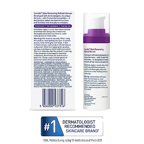 CeraVe Anti Aging Retinol Serum | Cream Serum for Smoothing Fine Lines CeraVe buy supplements canada