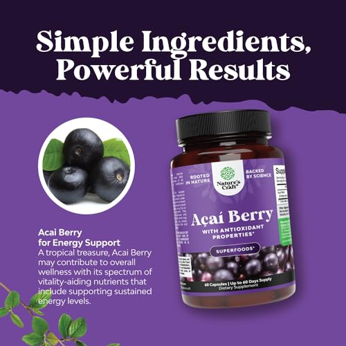 Natural Acai Berry Weight Loss Supplement Detox Products Antioxidant Superfood Natures Craft buy supplements canada