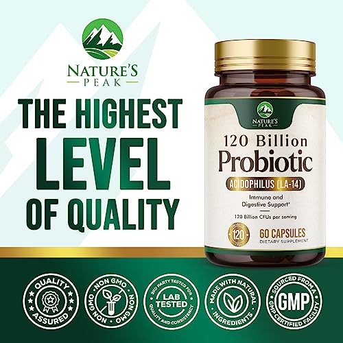 Nature's Peak Probiotics for Digestive Health - 120 Billion CFU with Diverse Strains Nature's Peak buy supplements canada