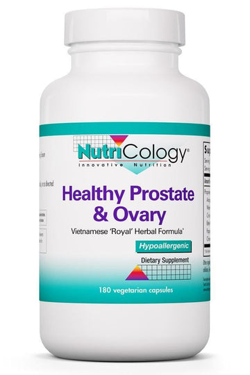 NutriCology Healthy Prostate & Ovary - Herbal Blend with Crinum Latifolium - Hormone Support for Men & Women - Vegetarian Capsules - Hypoallergenic Formula - 60 Servings - 180 Count Allergy Research Group buy supplements canada