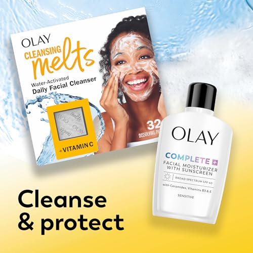Olay Complete+ Face Moisturizer with Sunscreen SPF 40, For Sensitive Skin, Broad Spectrum Sun Protection, Fragrence-Free Olay buy supplements canada