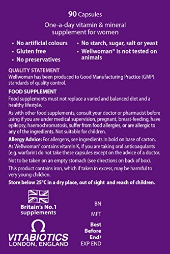 Vitabiotics Wellwoman Original - 90 Capsules Wellwoman buy supplements canada