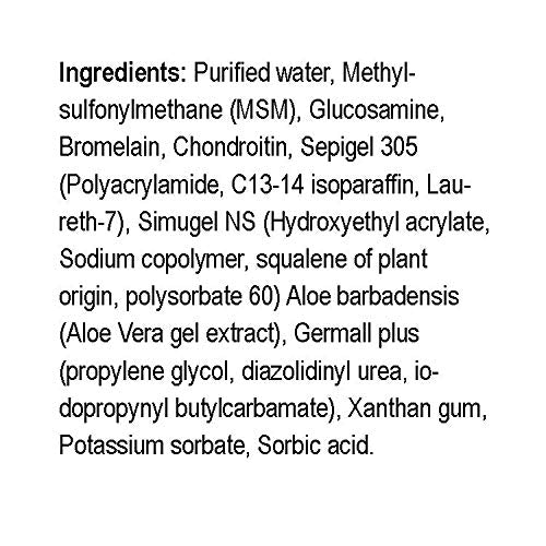 Natural Radiance MSM Plus - Glucosamine Bromelain and Chrondroitin 8 oz. Bottle - Oderless Natural Radiance buy supplements canada