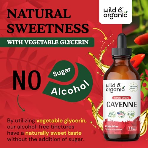 Cayenne Pepper Supplements - Organic Cayenne Pepper Tincture - Cayenne Pepper Liquid Wild & Organic buy supplements canada