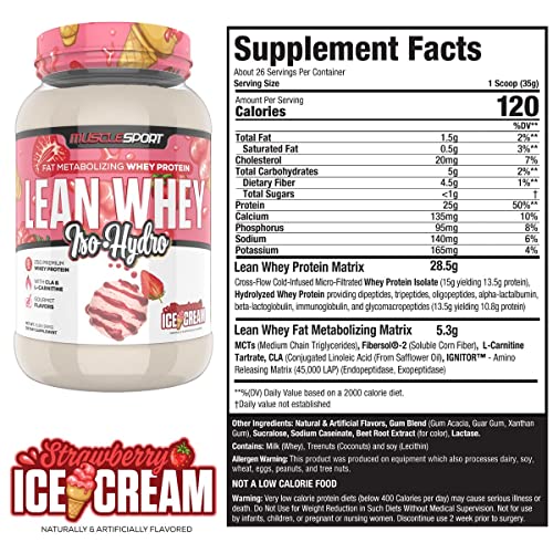 Musclesport Lean Whey Revolution™ Protein Powder - Whey Protein Isolate - Low Calorie Musclesport buy supplements canada