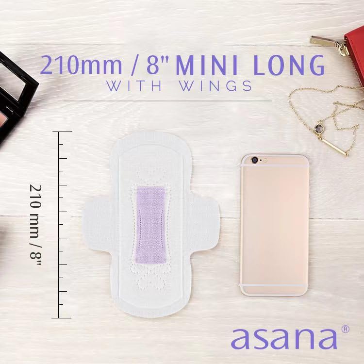 Asana Natural Teen Period Pads Combo Pack (Mini, Mini Long, Liner, and Women Reg - Chlorine Free Asana buy supplements canada