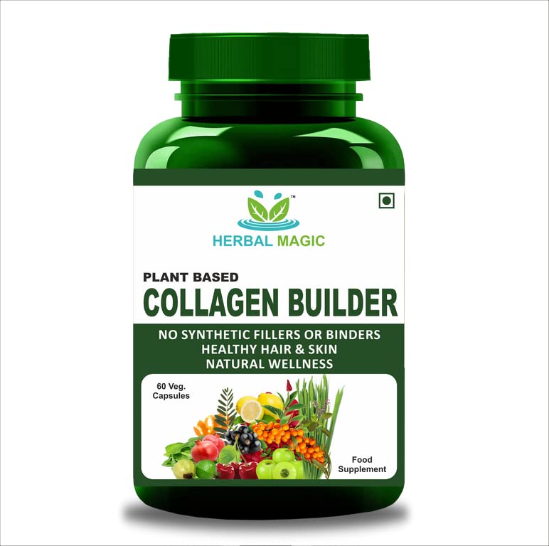 Herbal Magic's Pure & Natural Blend - Collagen Builder Capsules x 60 - Made from 17 Fruits Herbal Magic buy supplements canada