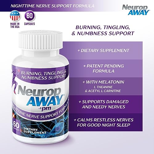NeuropAWAY Nerve Support PM | 60 Capsules NeuropAWAY buy supplements canada