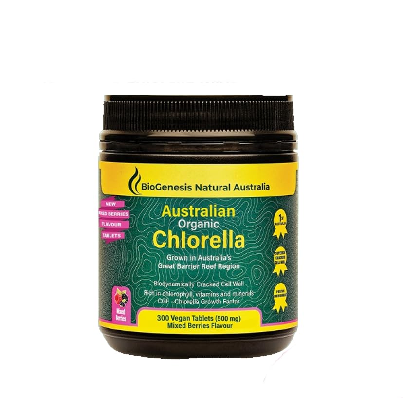 Biogenesis Organic Chlorella Tablets | Australian Grown | Chlorophyll-Rich Biogenesis buy supplements canada