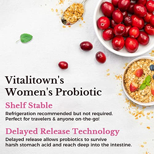 VITALITOWN Women's Probiotics 120 Billion CFUs 1 Daily, 30 Strains, with Prebiotics VITALITOWN buy supplements canada