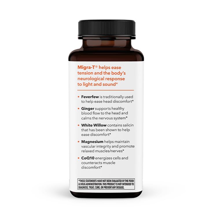 LifeSeasons Migra‑T - White Willow Bark, Magnesium, CoQ10 & Ginger - 60 Count (Pack of 2) LifeSeasons buy supplements canada