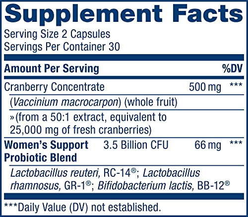 Renew Life Women's Wellness Vaginal and Urinary Probiotic and Cranberry Supplement Renew Life buy supplements canada