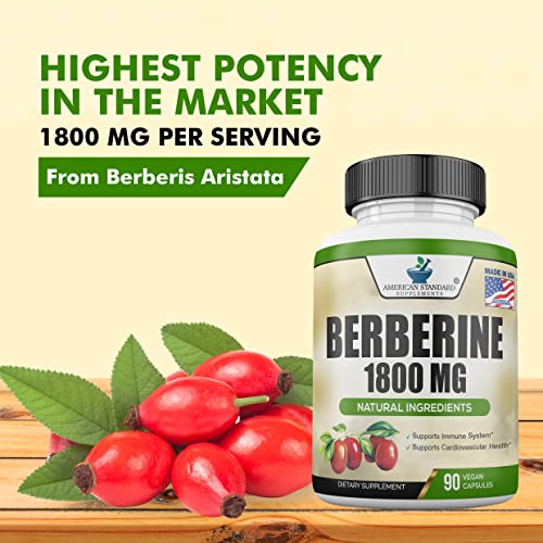 Berberine 1800mg Per Serving, Berberine Supplement, Berberine HCL, Berberine Pills American Standard Supplements buy supplements canada