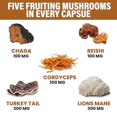 Zeus Naturals Lions Mane Capsules, Mushroom Supplement with Turkey Tail, Cordyceps Zeus Naturals buy supplements canada