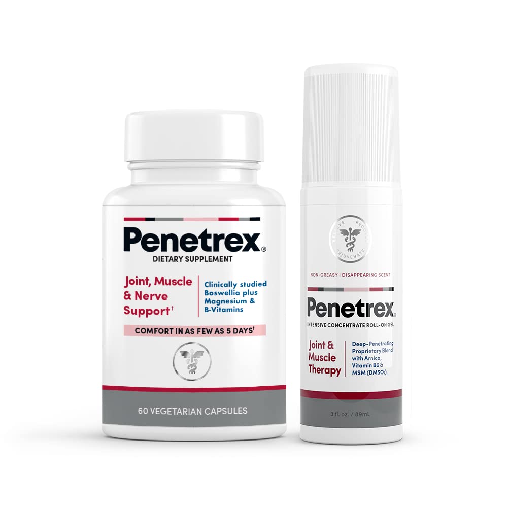 Penetrex Joint, Muscle and Nerve Support Supplement with 3 oz Joint & Muscle Therapy Roll-On Gel Penetrex buy supplements canada