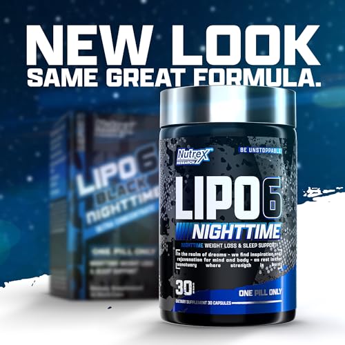 Nutrex Lipo 6 Nighttime Fat Burner | Melatonin Sleep Aid & Weight Loss Diet Pills Nutrex Research buy supplements canada