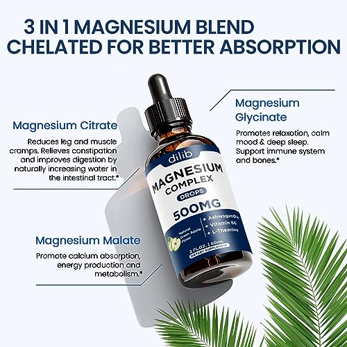 Triple Magnesium Complex Supplement-Magnesium Glycinate, Citrate, Malate Liquid dilib buy supplements canada