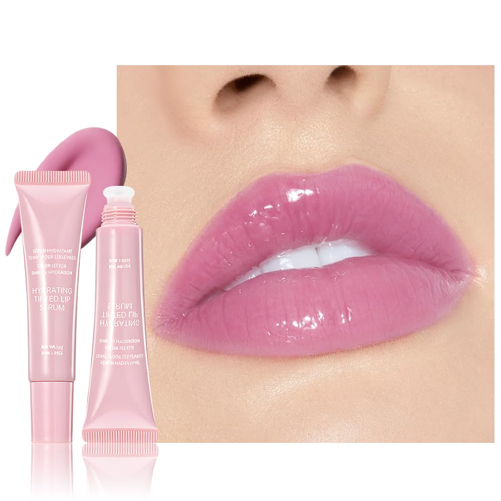 FeiCuiYun Lip Tinted Glowy Balm Hydrating Tinted Lip Serum Lip Gloss, Ultra-Hydrating Natural Vegan Lip Balm, Sheer-Tinted Shine & Hydration, Soothes & Softens Dry Lips Skincare (Light Pink) FeiCuiYun buy supplements canada