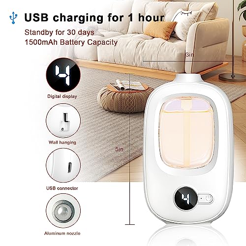 Aeeteek Shangri-la Wall Mounted Essential Oil Diffuser Aroma Oils Refill Rechargeable 4 Mist Modes Aeeteek buy supplements canada