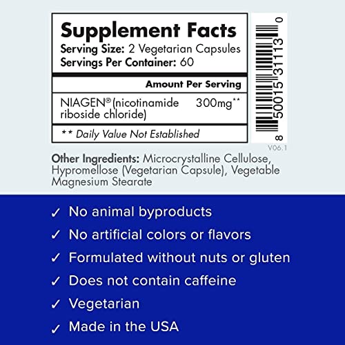 TRU NIAGEN 150mg | Patented Nicotinamide Riboside NAD+ Supplement TRU NIAGEN buy supplements canada