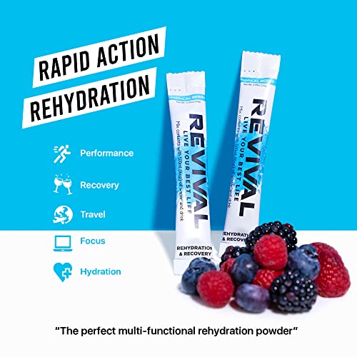 Revival Rapid Rehydration Electrolytes Powder - High Strength Vitamin C, B1, B3, B5, B12 Revival Shots buy supplements canada