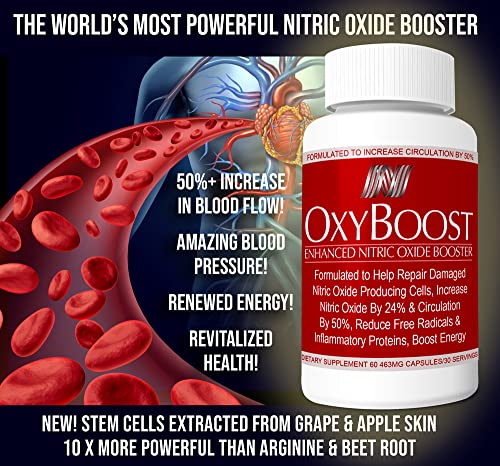 OxyBoost with ViNitrox - Nitric Oxide Supplement for Blood Pressure Support, Heart Health OxyNaturals buy supplements canada