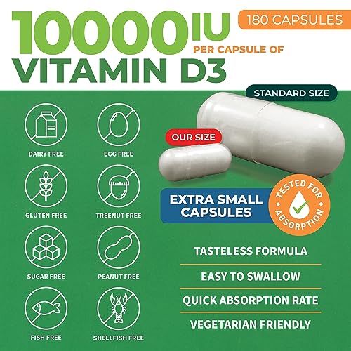 ForestLeaf - Vitamin D3 IU Weekly Supplement (Unflavored -10000-180 Count) ForestLeaf buy supplements canada
