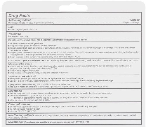 Monistat 3 Vaginal Antifungal Medication, 0.18-Ounce, 3 Prefilled Applicators (Pack of 2) Monistat buy supplements canada