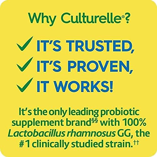 Culturelle Health & Wellness Daily Probiotic Supplement For Men & Women, Helps Support Your Immune System, Occasional Diarrhea, Gas & Bloating, 15 Billion CFUs, Non-GMO, 50 Count Culturelle buy supplements canada