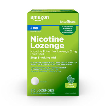 Amazon Basic Care Nicotine Polacrilex Lozenge, 2 mg (Nicotine), Mint Flavor Amazon Basic Care buy supplements canada