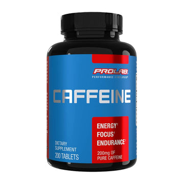ProLab Caffeine Tablets 200mg - 200ct | Energy Support, Helps Enhance Endurance & Mental Focus, Reduce Fatigue, Pre-Workout, Extra Strength ProLab buy supplements canada