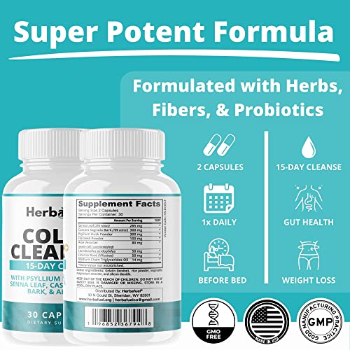 Herbafuel Colon Cleanse - Supports Detox, Gut Health, & Bloating Relief - Contains Herbs Herbafuel buy supplements canada