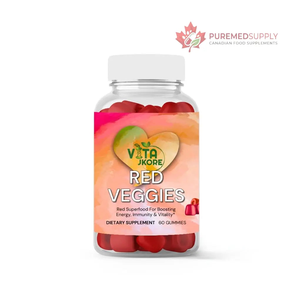 VITA JKORE Red Veggies Superfood Gummies, Energy & Immunity Booster, 60 Count Dietary Supplement, Natural Beetroot Blend VITA JKORE buy supplements canada