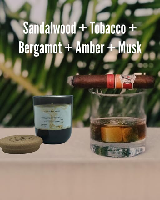 Sandalwood Bourbon Non-Toxic Candles | Natural Candles for Men |Aromatherapy Candle Relaxing Terreux Mind & Body buy supplements canada