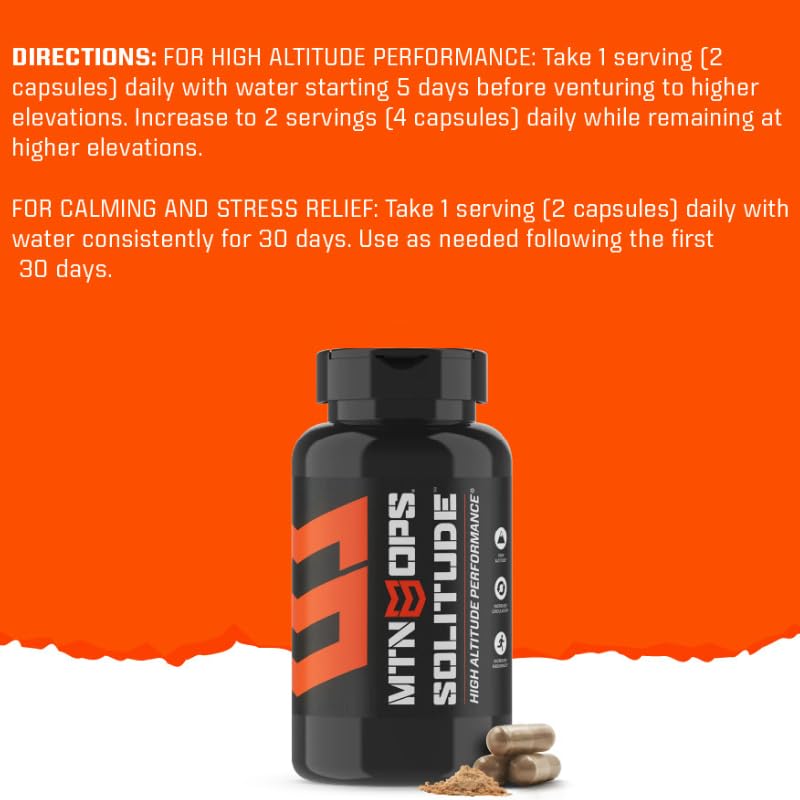 MTN OPS Solitude High-Altitude Performance Supplement (25 Servings), Black, One Size MTN OPS buy supplements canada