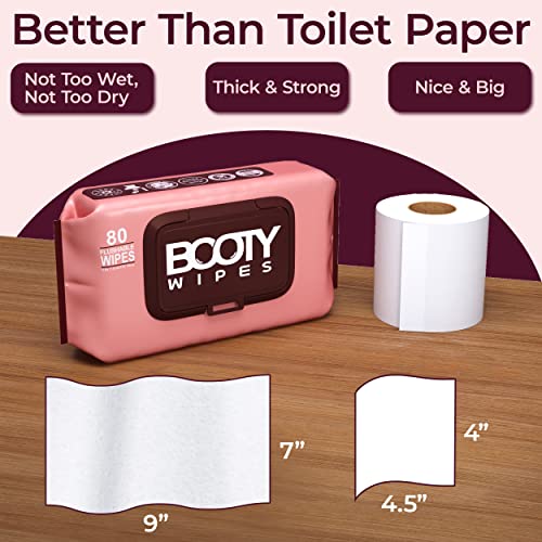 Booty Brand Wipes for Women - 320 Wipes for Adults | Premium Feminine - pH Balanced & Infused BOOTY WIPES buy supplements canada