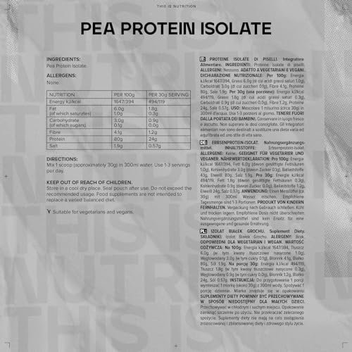 Bulk Pea Protein Isolate Powder, Vegan Protein Shake, 2.5 kg Bulk buy supplements canada