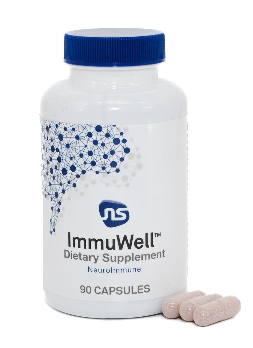 Neuroscience ImmuWell - Immune Support & Brain Supplement for Memory and Focus with Vitamin C and Zinc, Vitamin D & Elderberry - Promotes Immunity, Mood, Energy, and Cognitive Function (90 ct) NeuroScience buy supplements canada