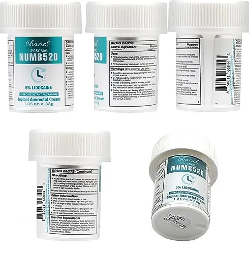 Ebanel 5% Lidocaine Numbing Cream, Pain Relief Burn Itch Numb Cream, Maximum Strength Topical Anesthetic with Allantoin, Vitamin E for Local and Anorectal Uses, Hemorrhoid Treatment, 1.35 Oz Ebanel buy supplements canada