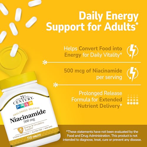 21st Century Niacinamide 500 mg Prolonged Release Tablets, 110 Count 21st Century buy supplements canada